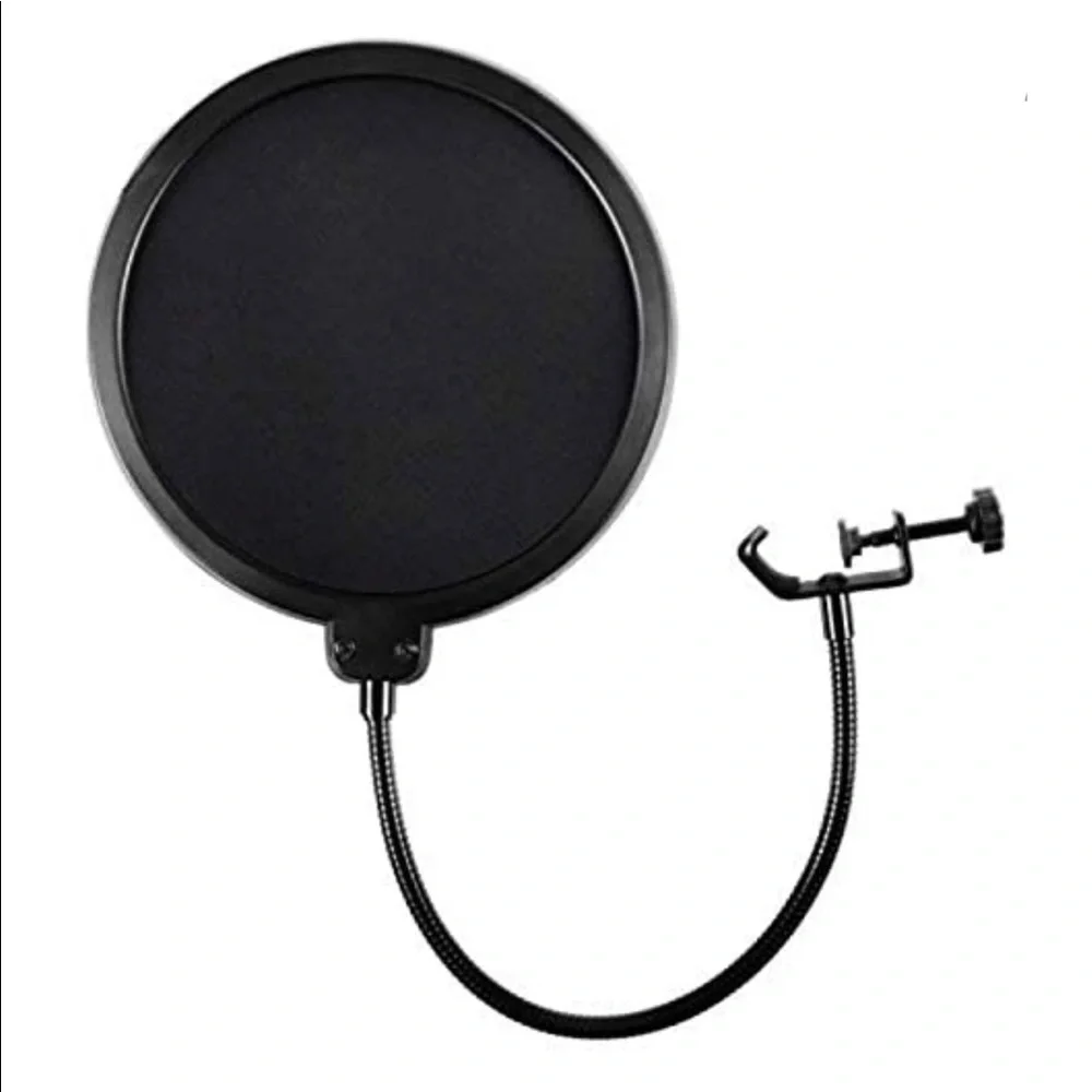 Microphone Pop Filter Mask Shield vocal recording podcast accessory voice sound